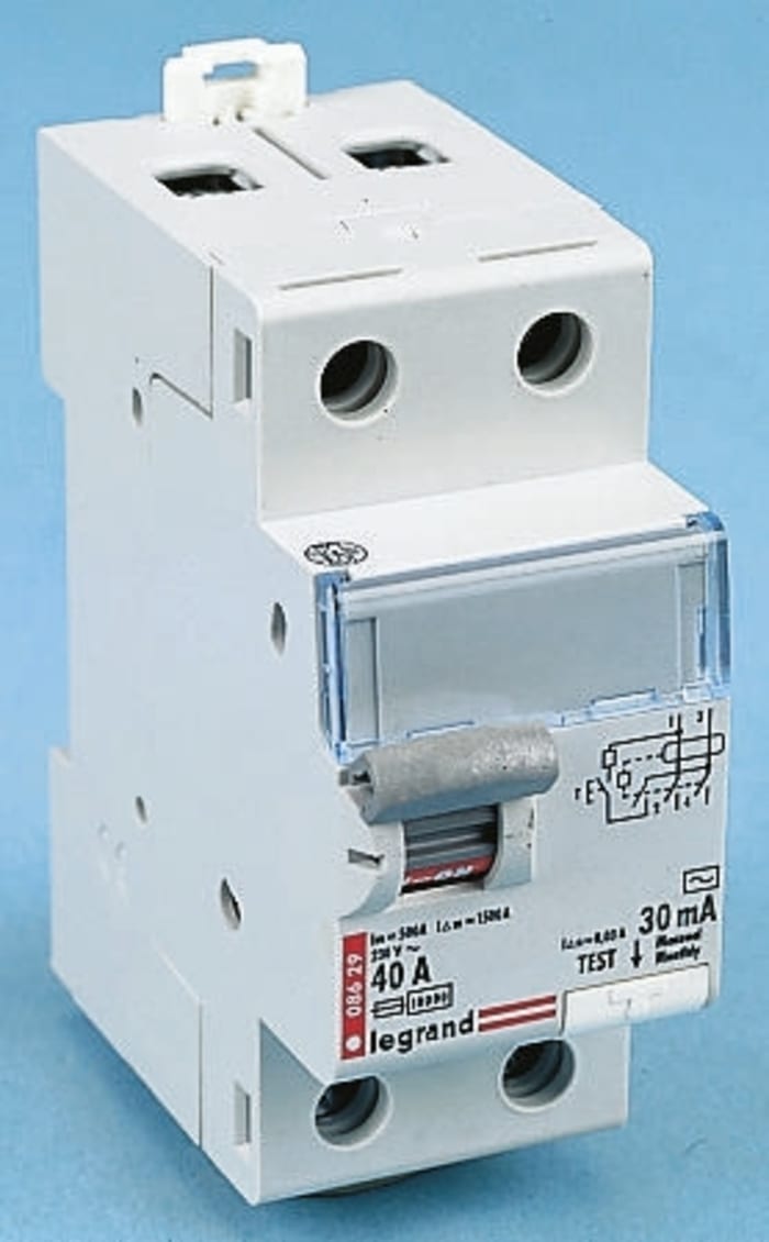 Legrand 40 A RCD, Trip Sensitivity 30mA