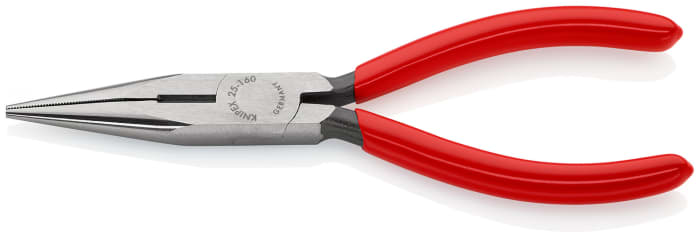 Knipex Long Nose Pliers, 160 mm Overall, Straight Tip, 50mm Jaw