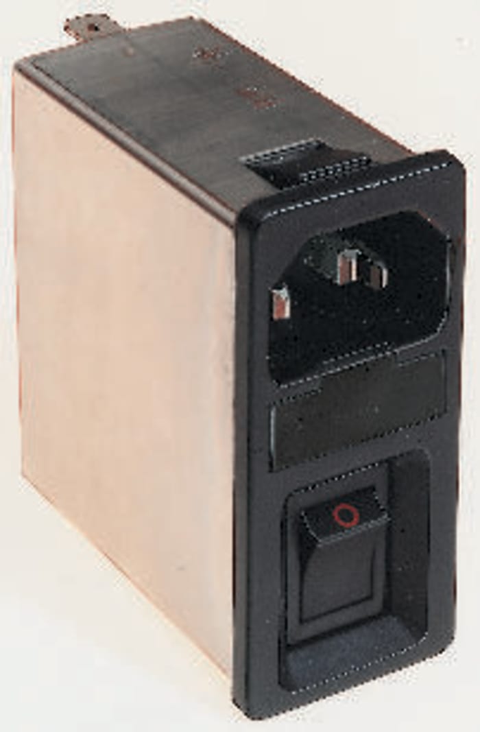 IEC single fused snapfit inlet filter,4A