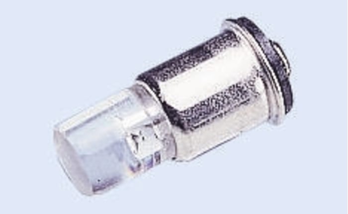 Žárovka indikátoru barva světla Bílá, objímka žárovky: Miniaturní příruba jednočipový, průměr: 4.9mm, 12V dc