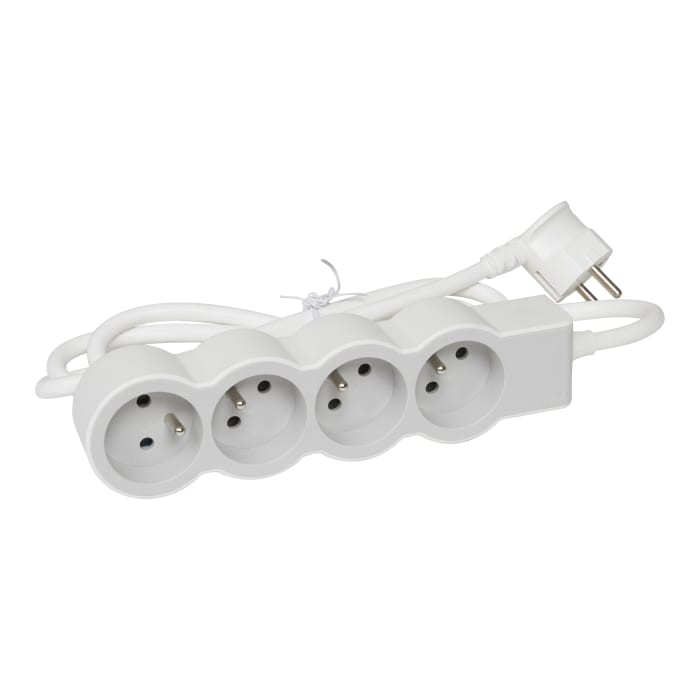 Legrand 3 m 4 Socket Type E Extension Lead