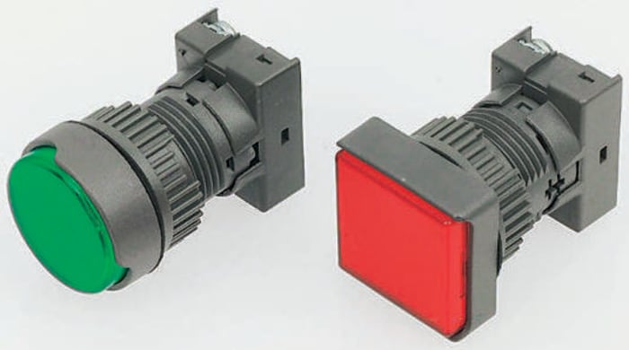 Blue round lens for 22mm panel indicator