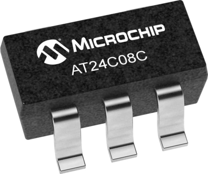 AT24C08C-STUM-T Microchip | Microchip, 8 kB Serial EEPROM, 450 ns 5-Pin ...