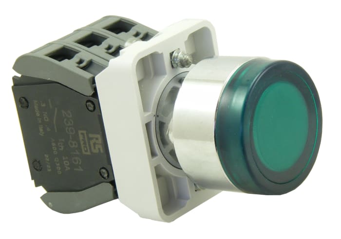 RS PRO | Interruptor de botón pulsador RS PRO ECX1, color de botón