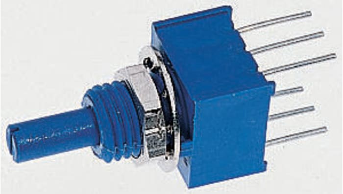 Bourns 3310 1kΩ Rotary Potentiometer 2-Gang, Panel Mount (Through Hole), 3310H-001-102L
