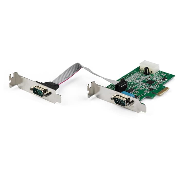 StarTech.com 2 Port Mini PCI Express D sub, DB9 (9 Pin Male) Serial Board