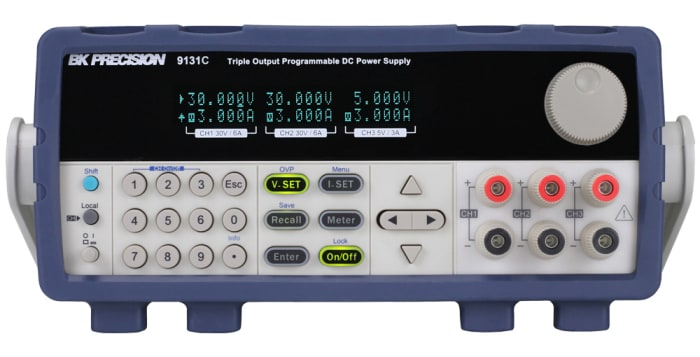 BK Precision 9131C Series Bench Power Supply, 0 → 5V, 0 → 3A, 3-Output, 375W
