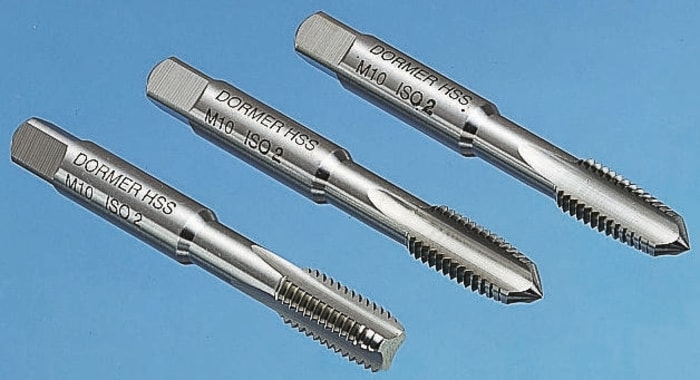 Dormer Tap Set HSS 3-Piece 4-40 UNC Thread