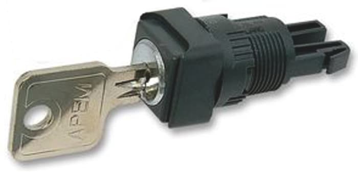 APEM 2-position Key Switch Head, Latching