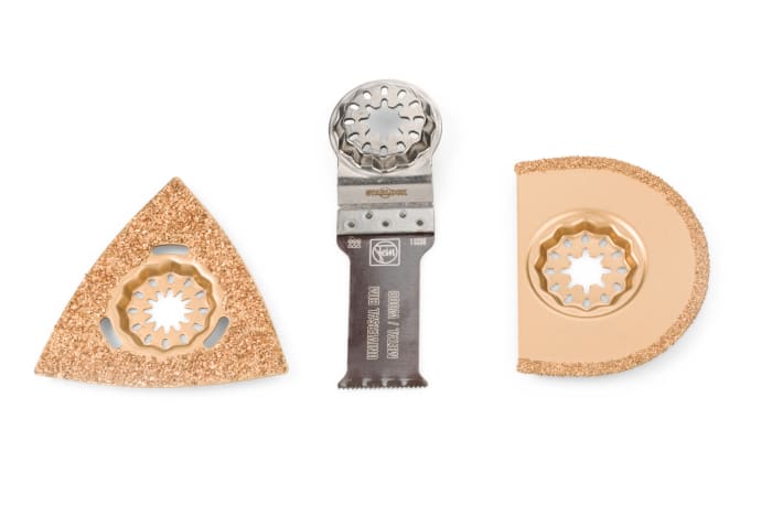 FEIN 3-Piece Oscillating Blade Set, for use with Multitools with star lock mounting