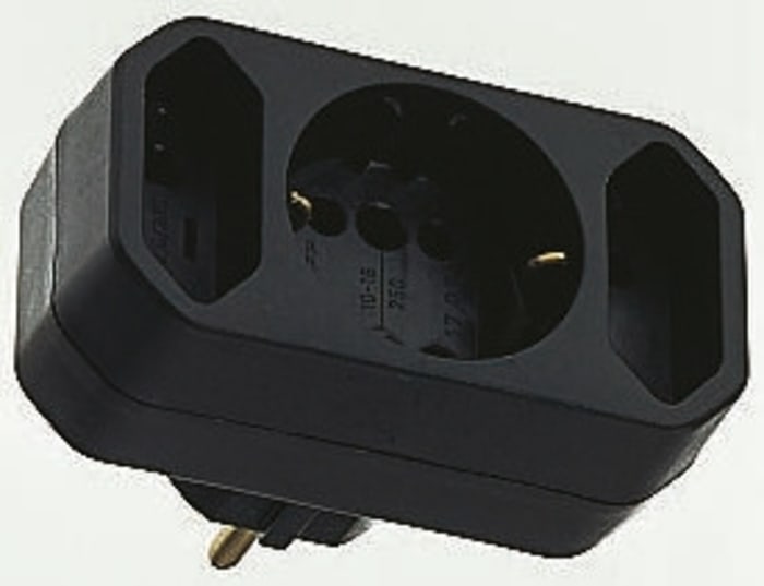 Kopp Europe to Europe Mains Connector Adapter, Rated At 16A