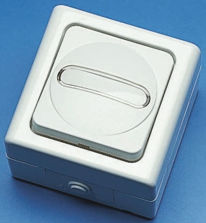 Interruptor para Pared, Blanco Interruptor Universal, Interruptor principal de calefacción, Botón pulsador, Interruptor