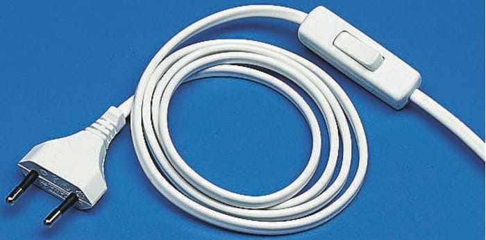 Kopp Unterminated Type C Europlug Plug Power Cord, 2m