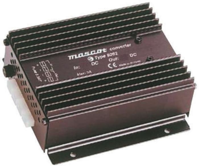 Mascot DC-DC Converter, 13.2V dc/ 8A Output, 21 → 32 V dc Input, 110W, Mounting Bracket, +30°C Max Temp -20°C