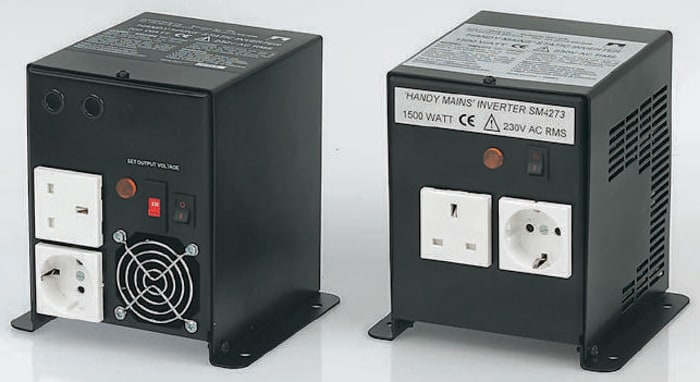 DC/AC měnič pro montáž napevno, stálý výkon: 700W, vstupní: 12V dc, výstup: 115 V ac, 230 V ac