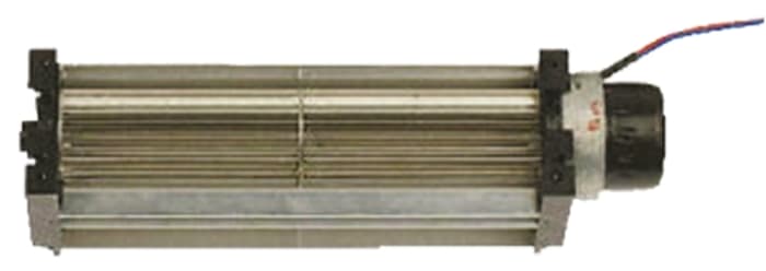 Ventilador centrífugo ebm-papst de 47.5 x 201 x 50mm, alim 24 V dc, salida Open Collector, caudal 75m³/h, 49dB, 2450rpm