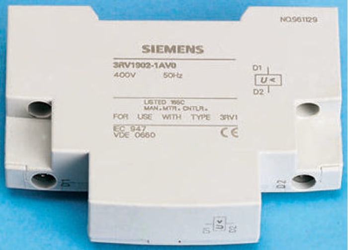 190 → 330 V dc, 200 → 240 V ac Shunt Release Circuit Trip for use with 5SEC ED MCB, FOR S00...S3 MCB