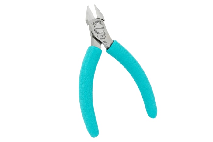 Alicates de corte lateral Weller Erem, capacidad de corte 1.8mm, long. total 120 mm, ESD
