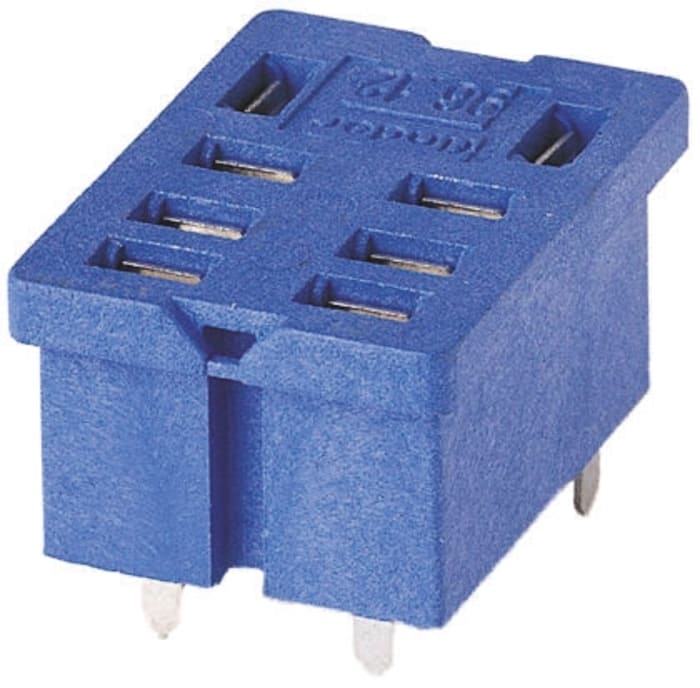 Finder 96 250V ac PCB Mount Relay Socket, for use with 56.32