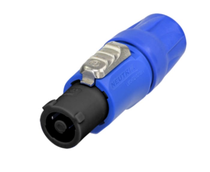 Neutrik Mains Connector, 20A Black, Blue, Cable Mount Nylon Screw, Solder, 250 V