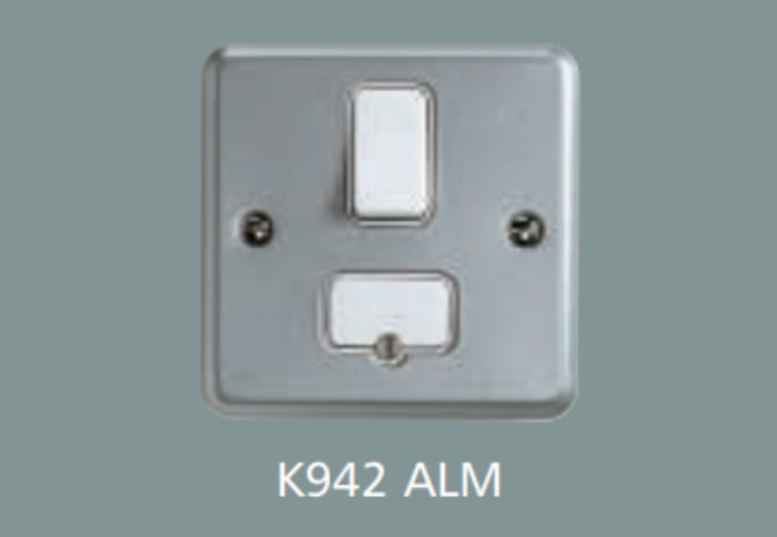 MK Electric 13A Tekli Sigortalı Anahtar/Switch, Yüzeye Monte