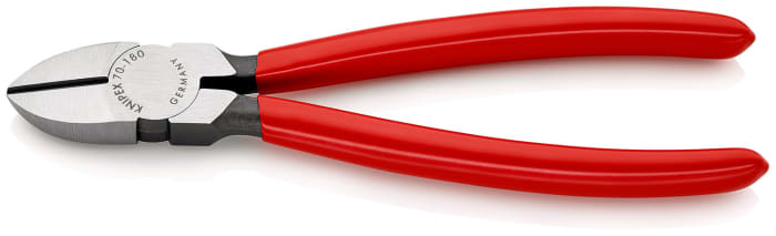 Alicates de corte lateral Knipex, capacidad de corte 4mm, long. total 180 mm,