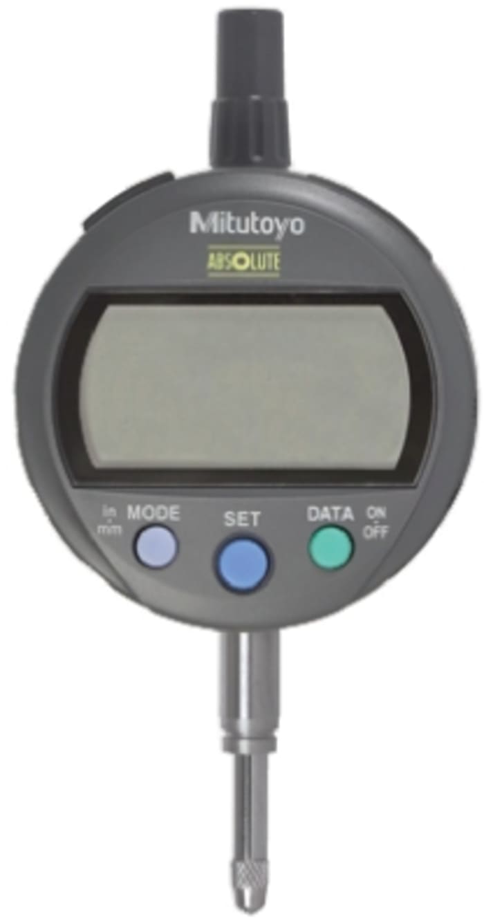 Mitutoyo 543-391B Imperial/Metric Dial Indicator, 0 → 12.7 mm Measurement Range, 0.001 mm Resolution , ±0.003 mm