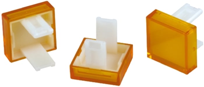 EAO Yellow Square Push Button Lens for Use with 31 Series