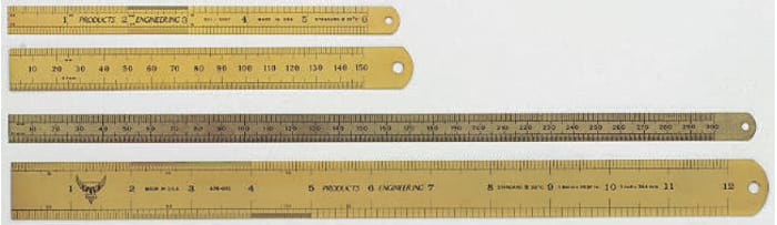 RS PRO 150mm Steel Imperial, Metric Ruler
