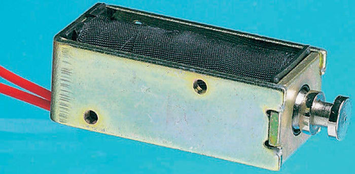 Çekmeli DC D-Çerçeve Selenoid, Strok: 10mm, 5W, 6 V dc