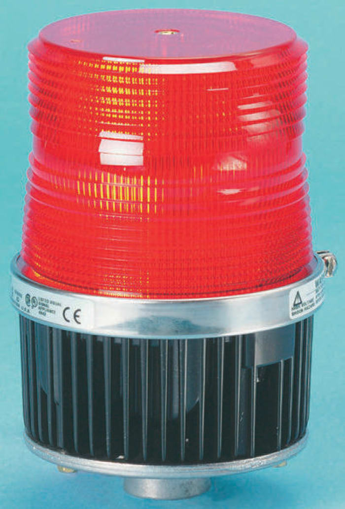 Red xenon strobe beacon,12/24Vdc