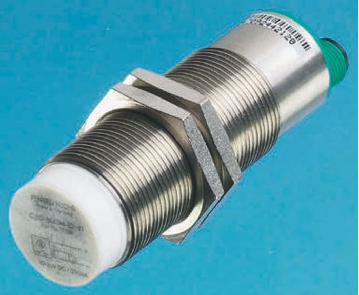 Pepperl + Fuchs Barrel-Style Proximity Sensor, M30 x 1.5, 10 mm Detection, PNP Output, 10 → 60 V dc, IP67