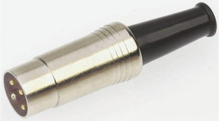 Connecteur DIN RS PRO, 3 contacts, Mâle, Montage sur câble, A sertir