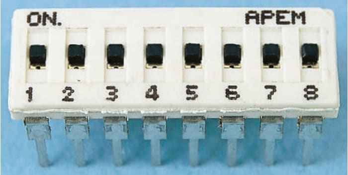 APEM 8 Way PCB DIP Switch