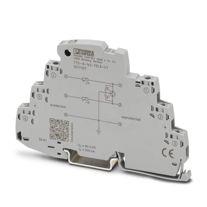 Parafoudre Phoenix Contact, 10kA 1 phase électrique, montage Rail DIN TTC TERMITRAB
