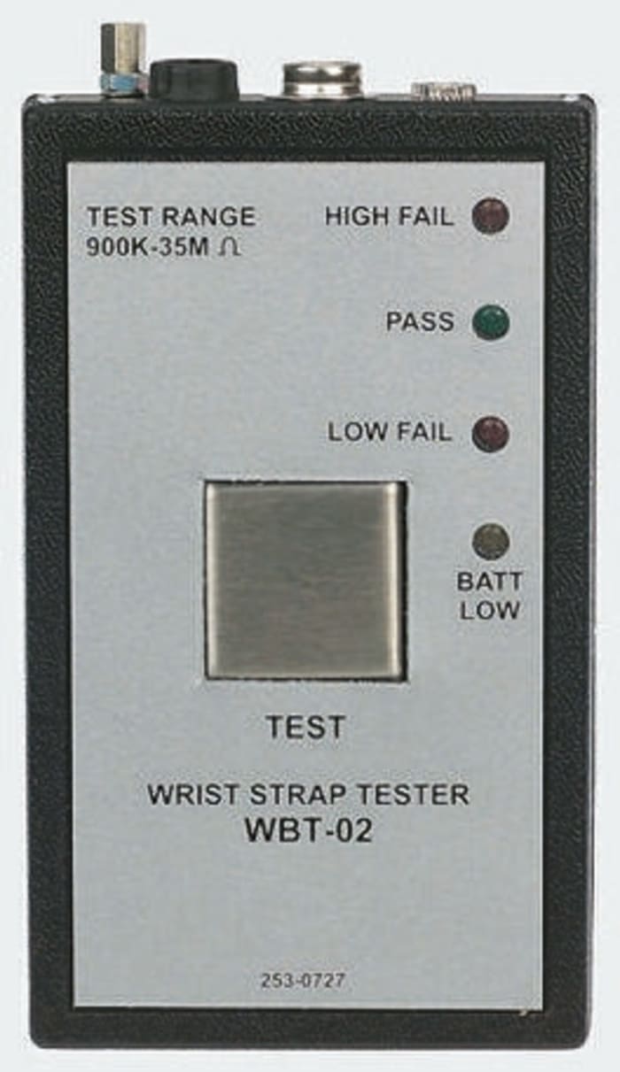 RS PRO Wrist ESD Tester, With RS Calibration