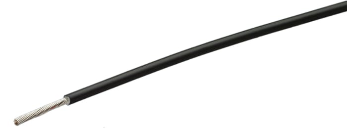 TE Connectivity FlexLite Series Black 1.5 mm² High Temperature Wire, 19/0.32 mm, 100m, ETFE Insulation, FLHTC0311-1.50-0