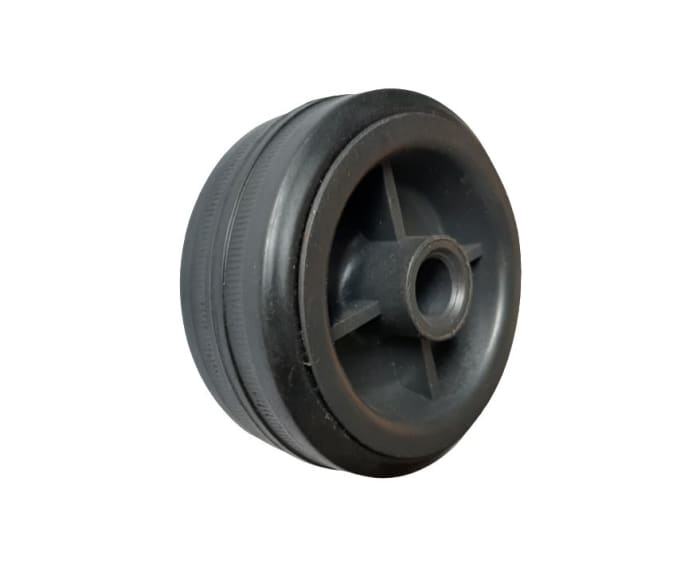 Guitel Hervieu Black Rubber Abrasion Resistant Trolley Wheel, 80kg