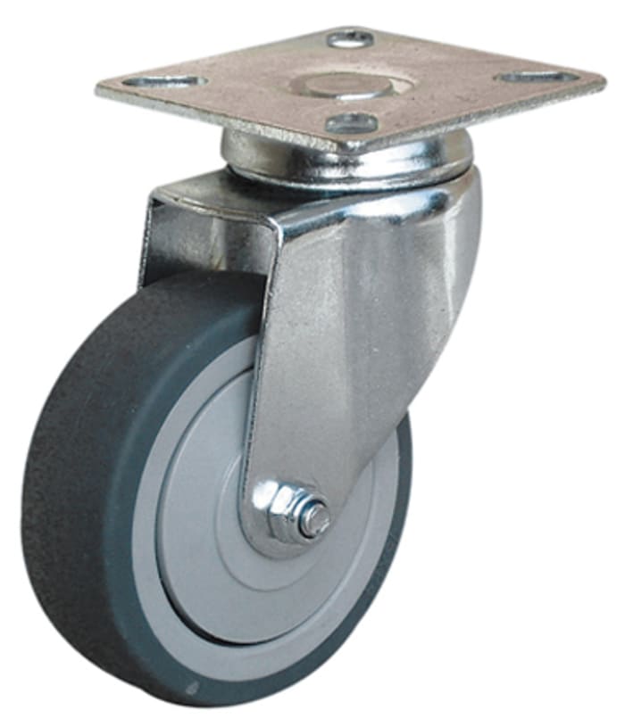 Guitel Hervieu Swivel Castor Wheel, 60kg Capacity, 75mm Wheel