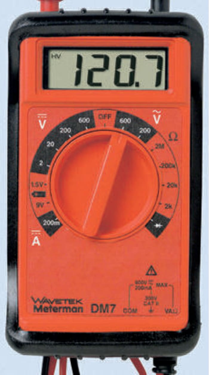 METERMAN DM7B Meterman Meterman DM7 Handheld LCD Digital Multimeter