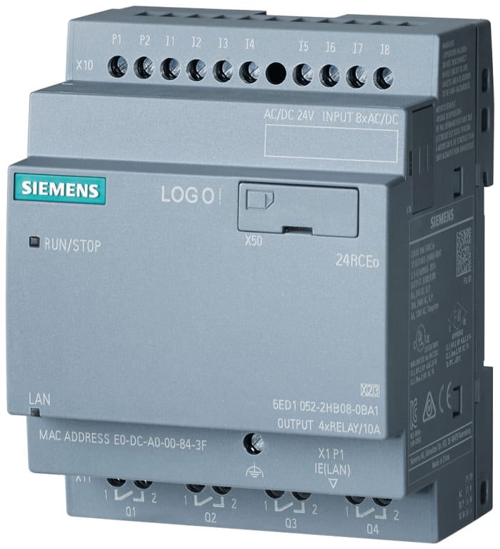 Siemens SIPLUS LOGO Series Logic Module for Use with SIPLUS LOGO, Relay Output, 8-Input, Digital Input