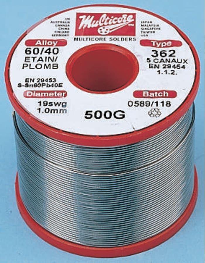 Soudure Loctite 0.6mm, 250g, Plomb 40%, Etain 60%