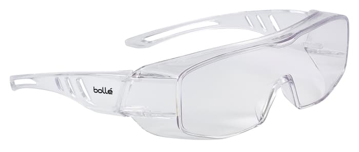 Bolle OVERLIGHT Safety Glasses, Clear Polycarbonate Lens