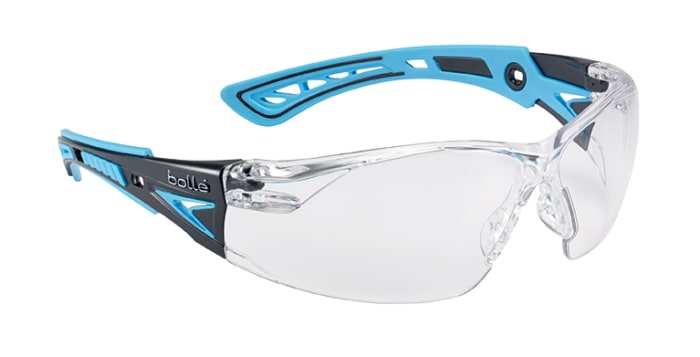 Bolle Safety RUSH+ Anti-Mist UV Safety Glasses, Clear PC Lens