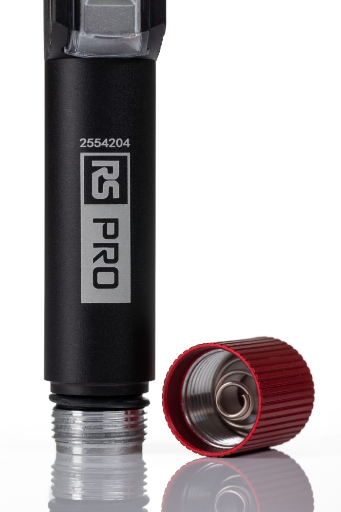RS PRO | RS PRO LED Pen Torch Black, Red 275 lm, 154 mm | 255-4204 | RS