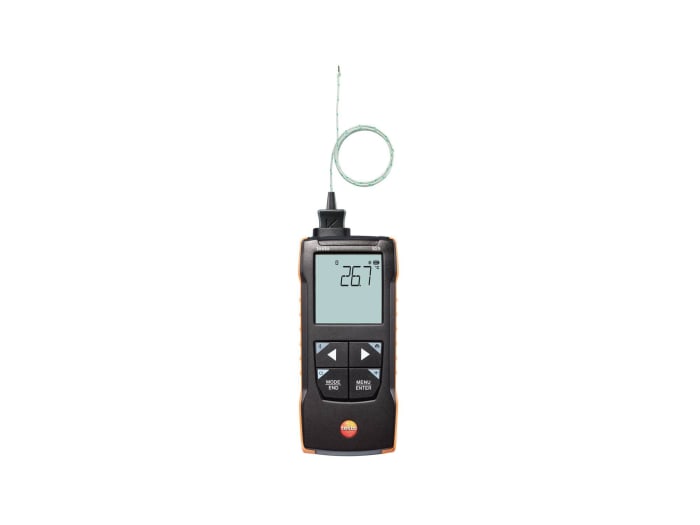 Testo 925 Differential Digital Thermometer for Air Quality Control, Refrigeration Use, K Probe, +1000°C Max