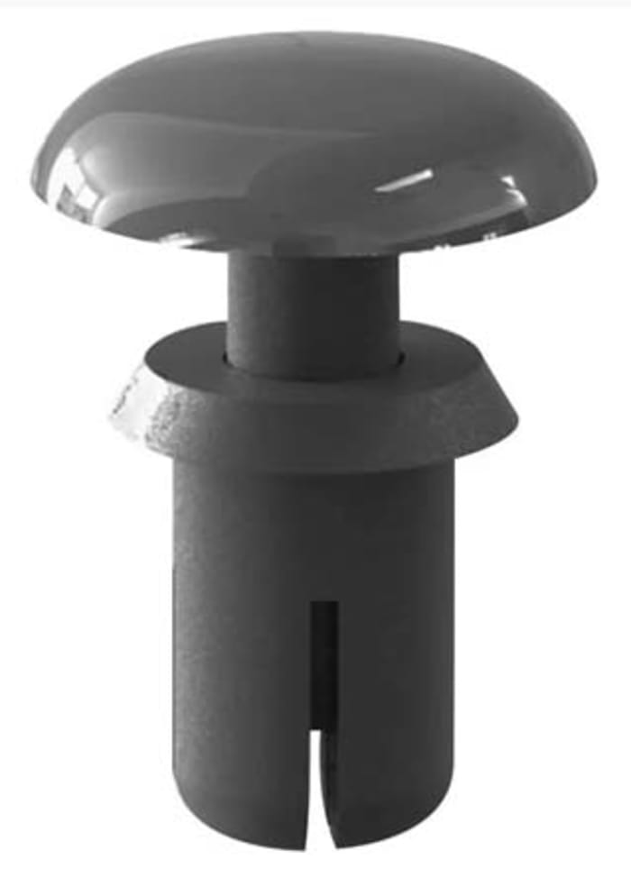 Nýt, délka nýtu: 4.5mm, Černá, Prostý Žádné Vytvořený hlavičkářem, průměr nýtu: 2.6mm