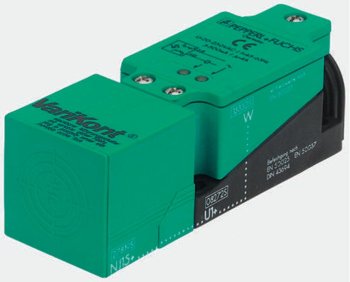 Pepperl + Fuchs Inductive Block Proximity Sensor, 15 mm Detection, PNP NO, 10 → 30 V