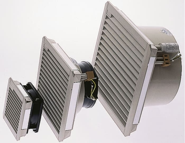 Ventilateur à filtre Pfannenberg, 56m³/h, 230 V ac, 150 x 150mm