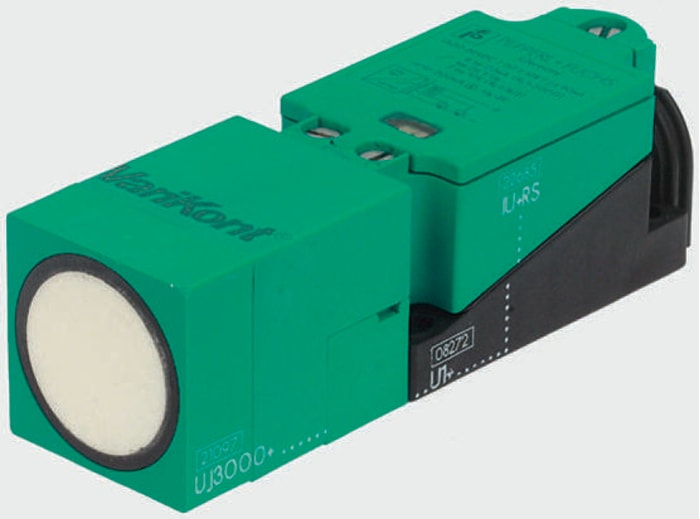 Pepperl + Fuchs Block-Style Proximity Sensor, 300 → 3000 mm Detection, PNP Output, 20 → 30 V dc, IP65